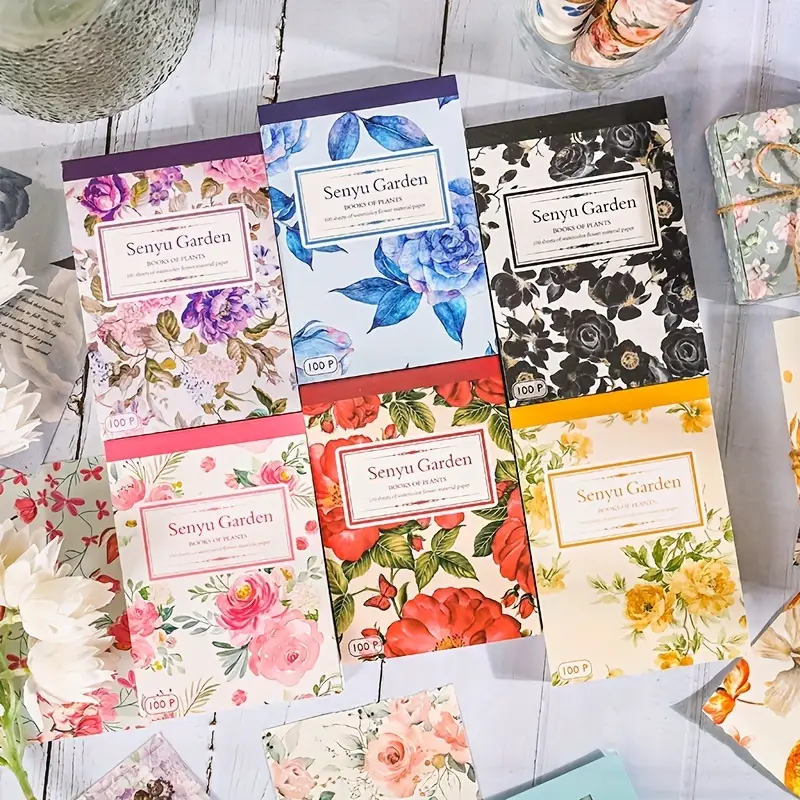 100pcs Vintage Colorful Rose F - Cardstock Paper Pack avaliação e preço