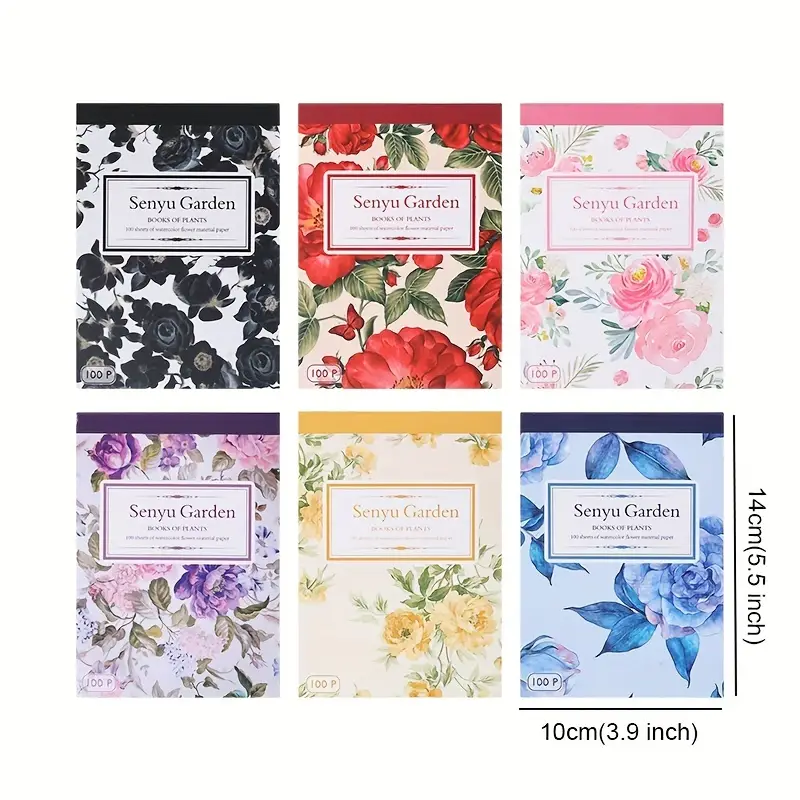 100pcs Vintage Colorful Rose F - Cardstock Paper Pack avaliação e preço