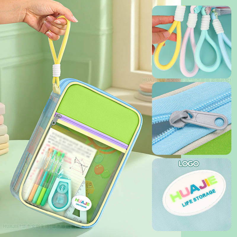HUAJIE Student Handheld File B - Portfolio Folder Zip avaliação e preço