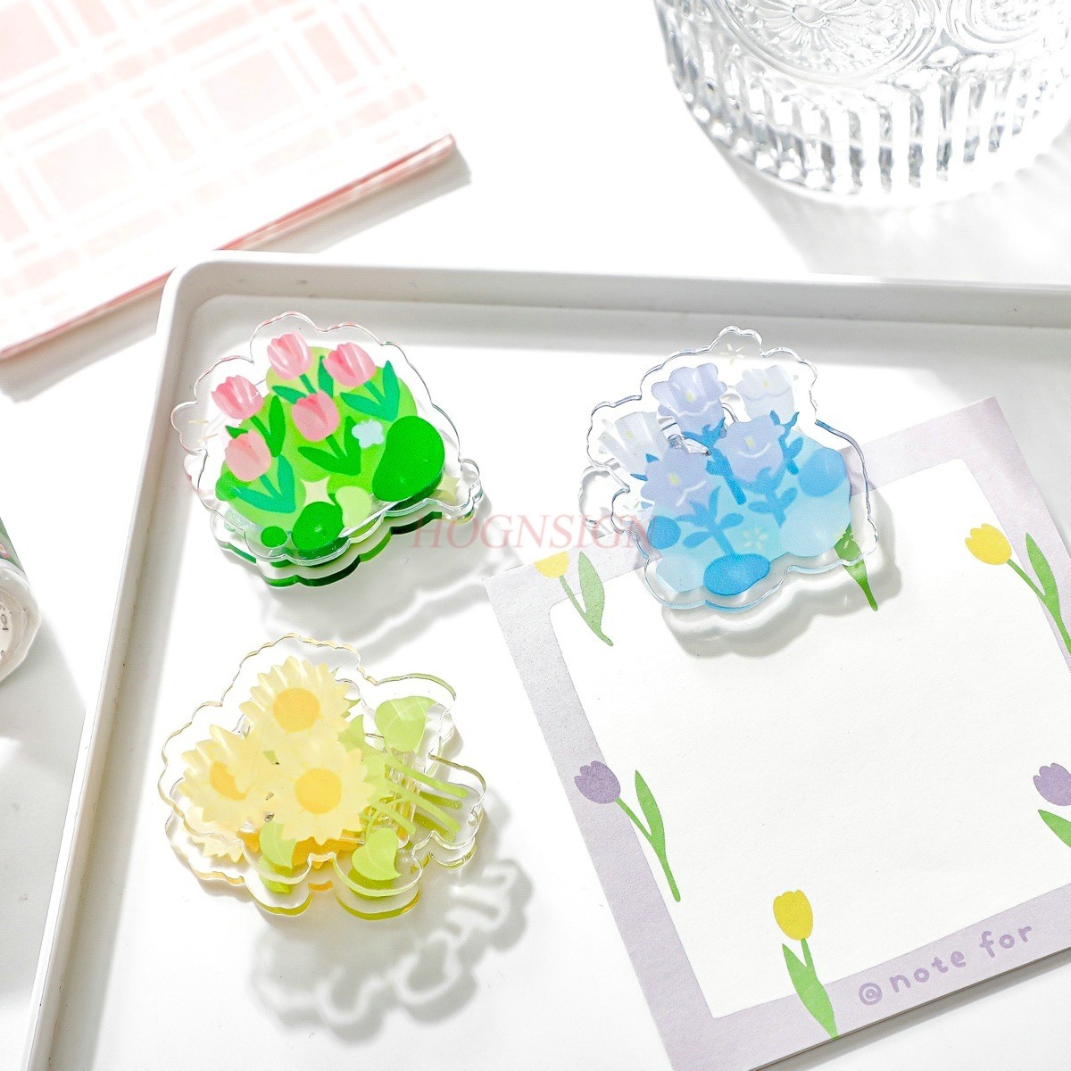 1pcs Afternoon Garden Acrylic  - Supply Of Office Stationery avaliação e preço
