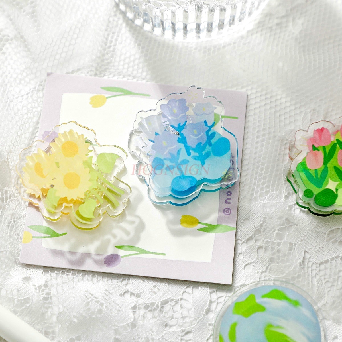 1pcs Afternoon Garden Acrylic  - Supply Of Office Stationery avaliação e preço