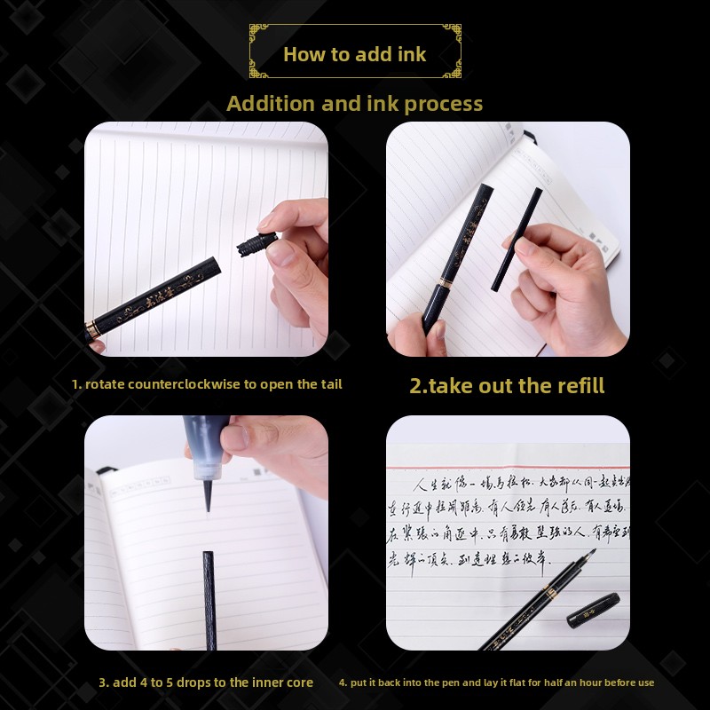 4PCS/SET Calligraphy Art Marke - Supply Of Office Stationery avaliação e preço