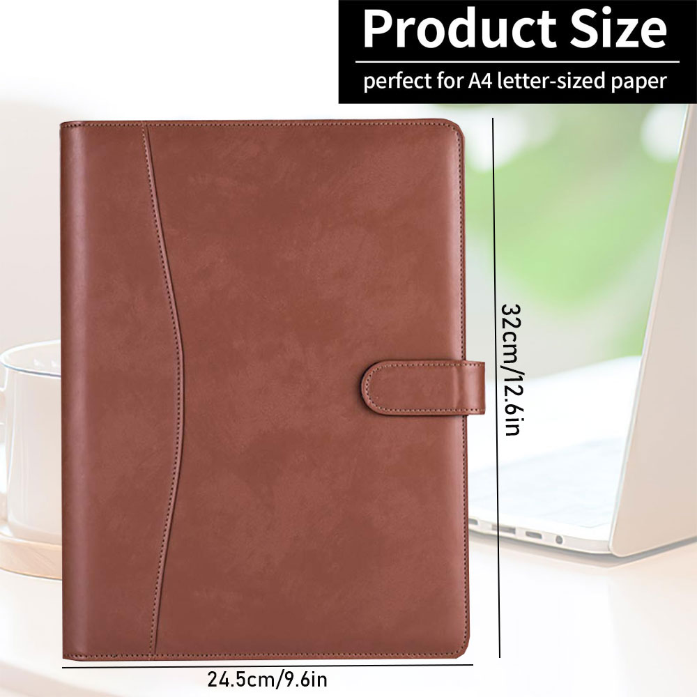 Multifunctional leather folder - Portfolio Folder Zip avaliação e preço