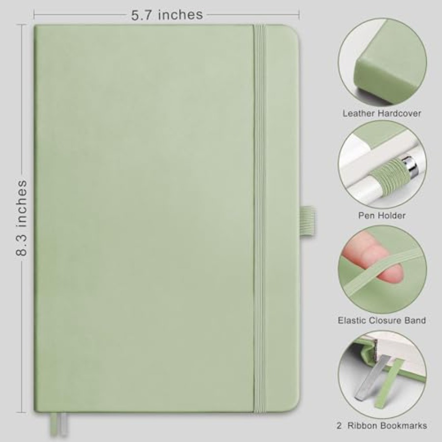 Dotted Journal Notebook, 320 N - Journal Leather Hardcover avaliação e preço