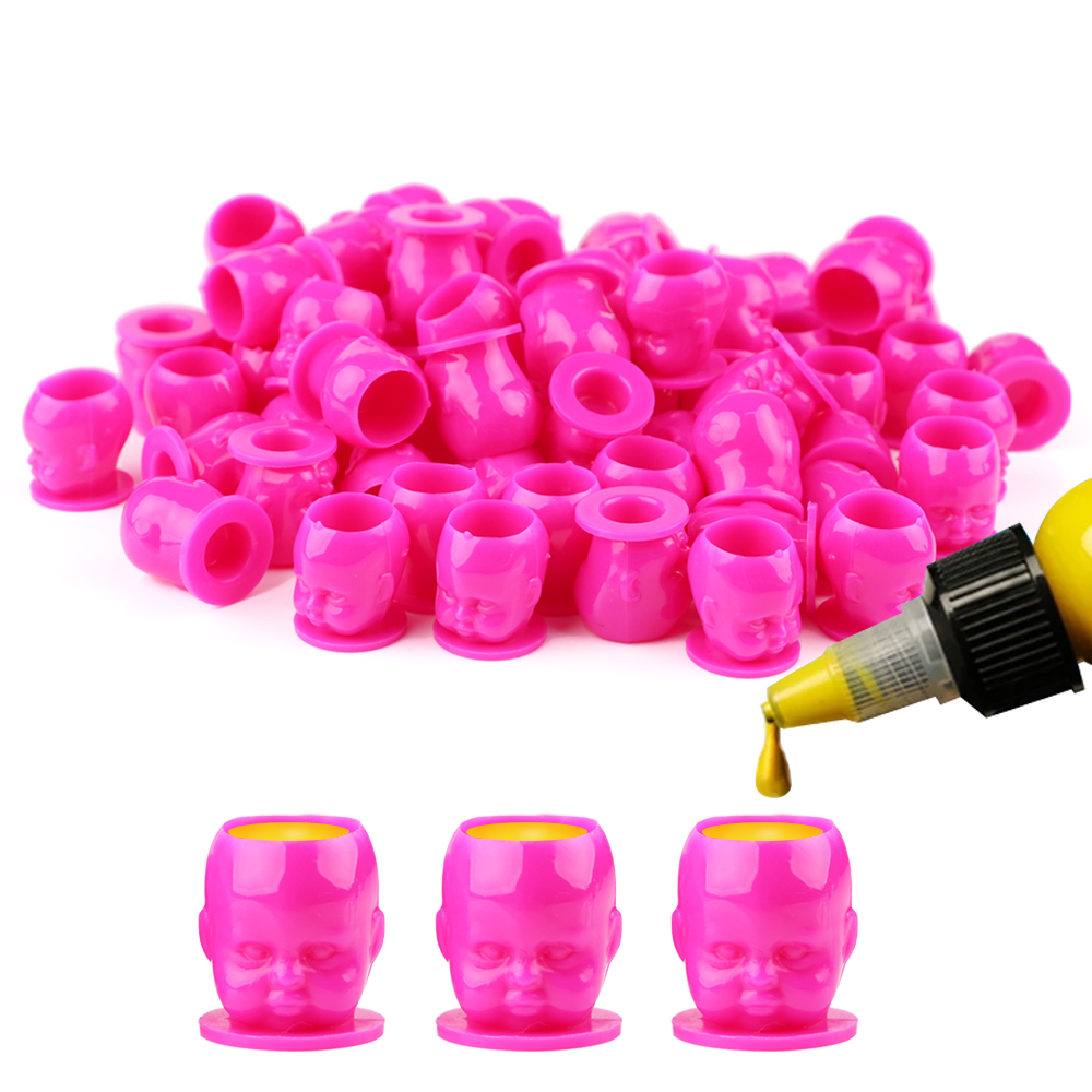 50pcs Plastic Disposable Tatto - Calligraphy Ink Bottle avaliação e preço
