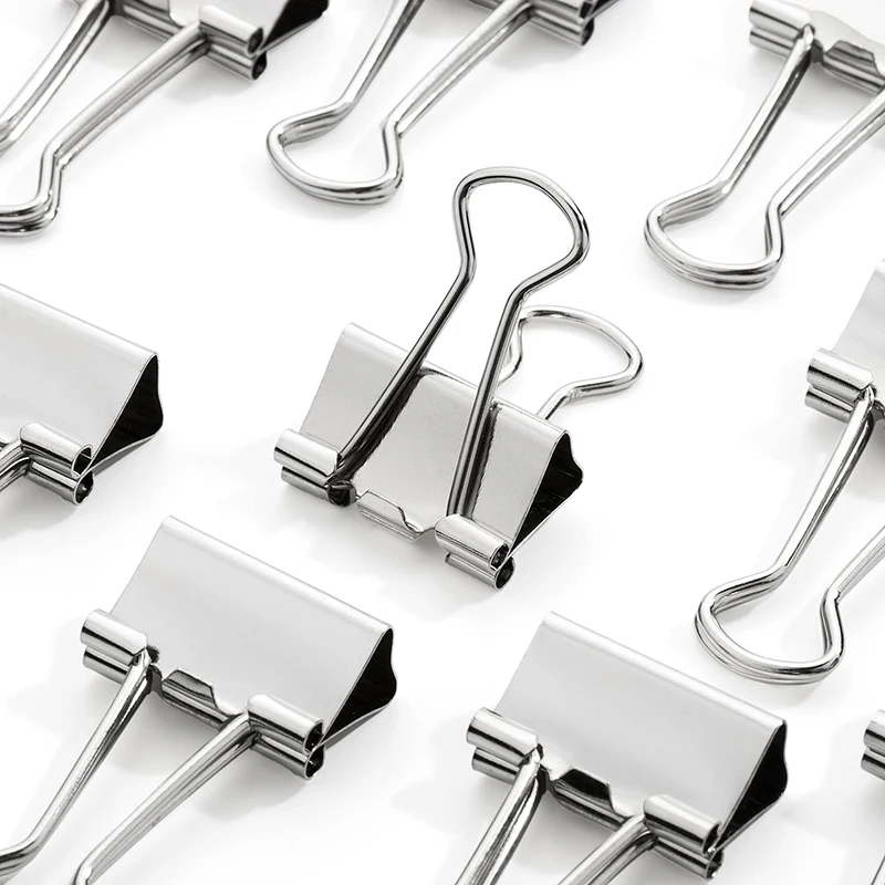 5-30Pcs Binder Clips File Meta - Supply Of Office Stationery avaliação e preço
