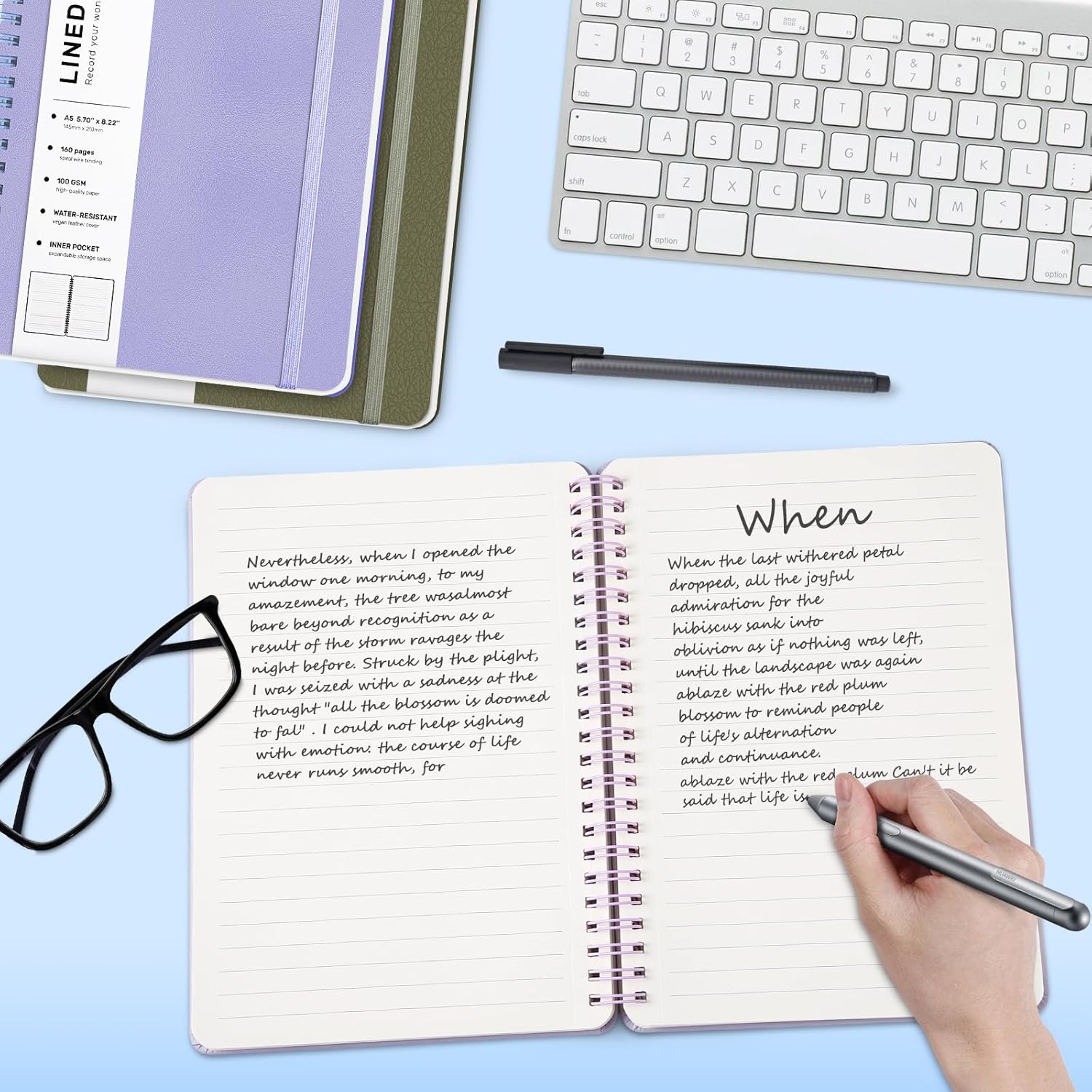 A5 Spiral Notebook, 160 Pages, - Journal Leather Hardcover avaliação e preço