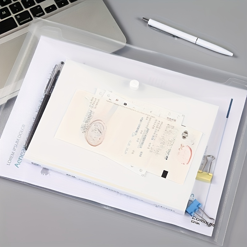 10pcs Transparent A4 Folders C - Supply Of Office Stationery avaliação e preço