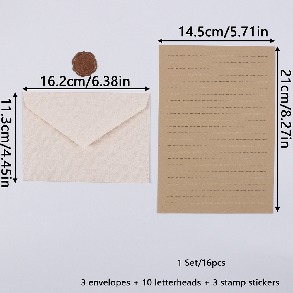 Stationery Set with Envelopes  - Wax Seal Stamp Kit avaliação e preço