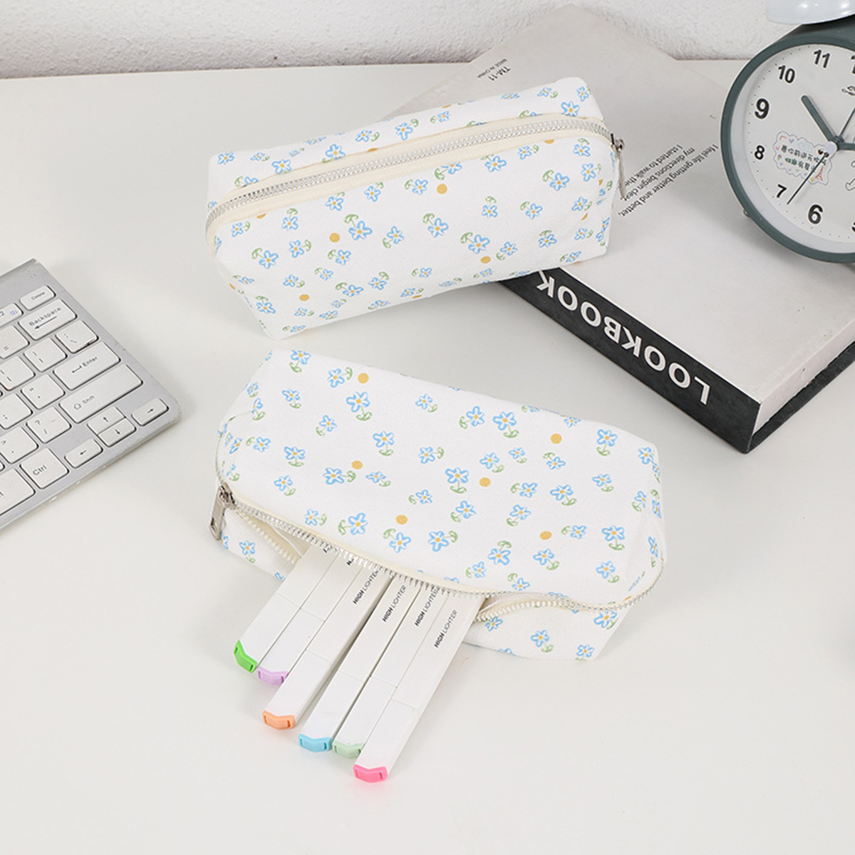 Simple floral printed pencil c - Stationery Office And School Supply Stores avaliação e preço