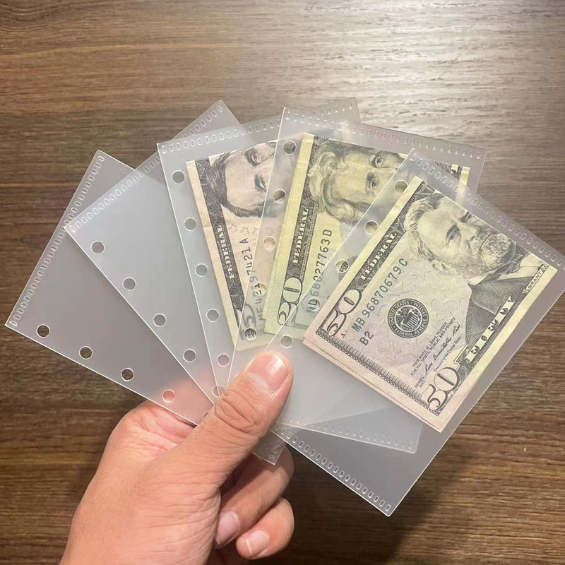 A6/A7 5Pcs Binder Pockets Bind - Portfolio Folder Zip avaliação e preço