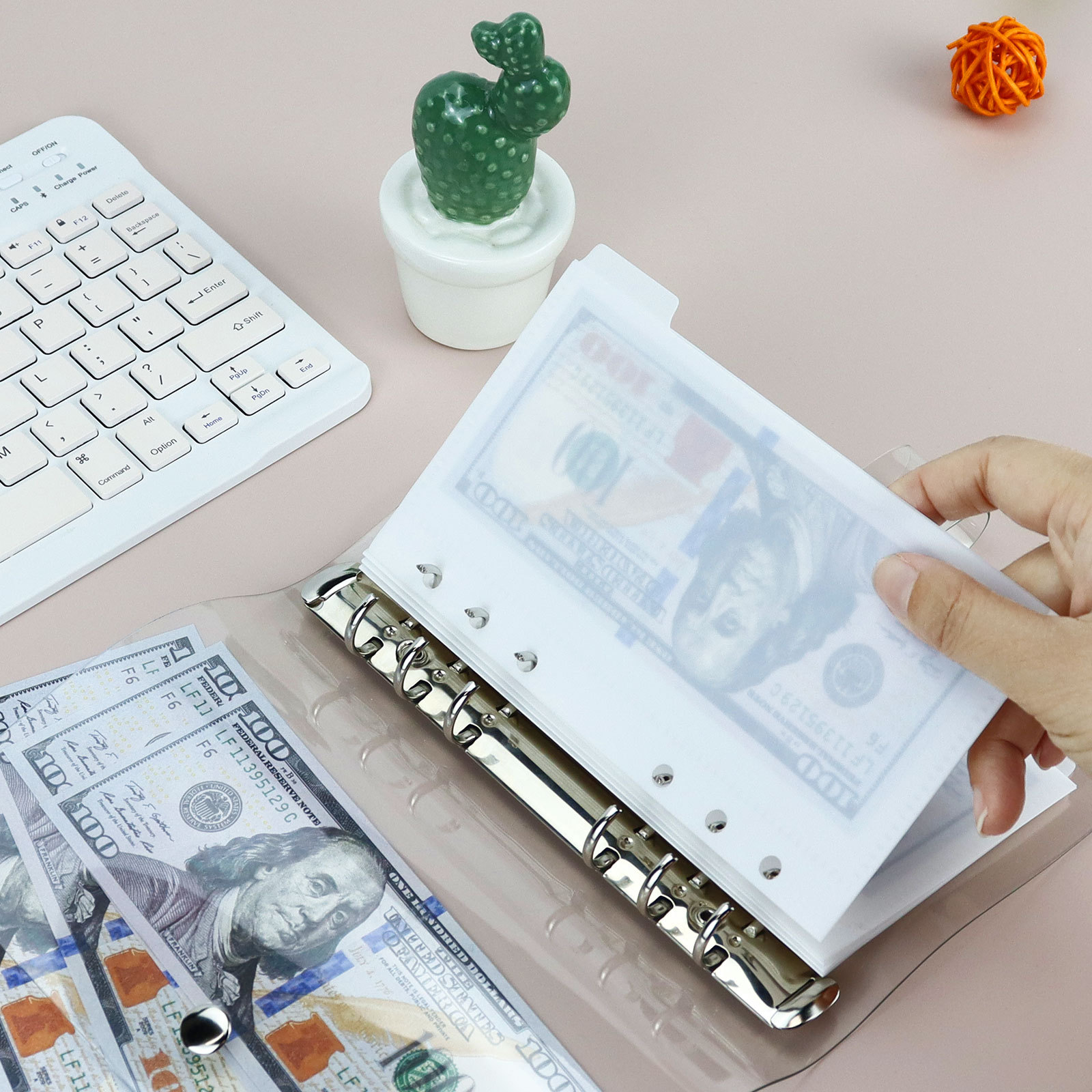 A6/A7 5Pcs Binder Pockets Bind - Portfolio Folder Zip avaliação e preço