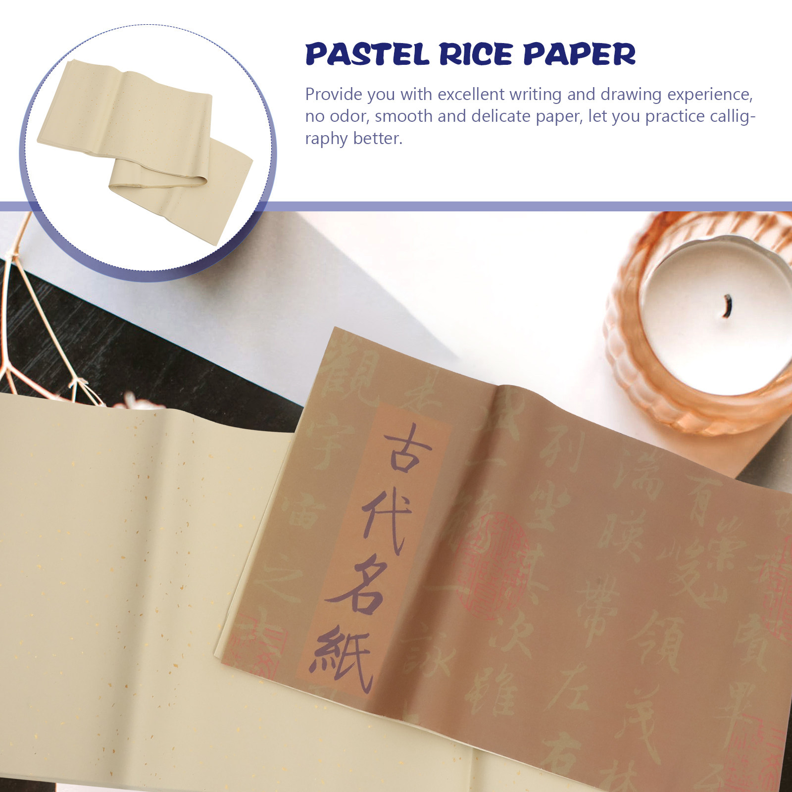 50Pcs Classic Xuan Paper Thick - Calligraphy Ink Bottle avaliação e preço
